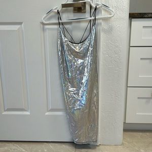 Stretch material, zipper in back